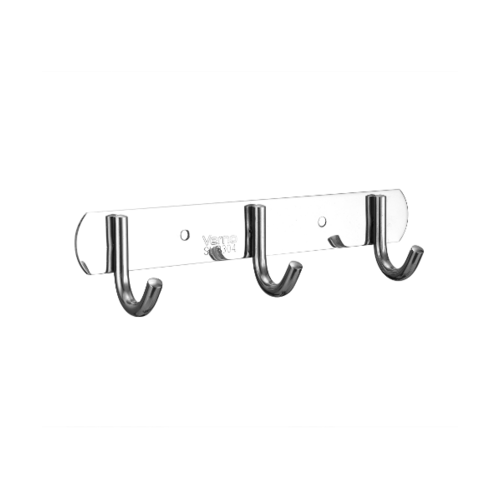 VERNO ขอแขวนสเตนเลส304 3 ขอ PQS-304-3 สีโครเมี่ยม