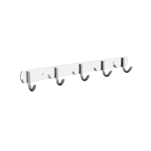 Verno ขอแขวนผ้าสแตนเลส 304 5 ขอ รุ่น PQS-304-5  สีโครเมี่ยม