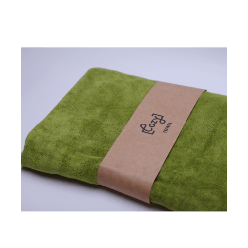 COZY ผ้าไมโครไฟเบอร์ รุ่น BQ016-OLI ขนาด 70x140 ซม.  สีเขียว