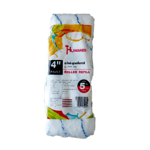 HUMMER อะไหล่-ลูกกลิ้งทาสี (แพ๊ค 5ชิ้น) รุ่น DTPTA1130 4นิ้ว