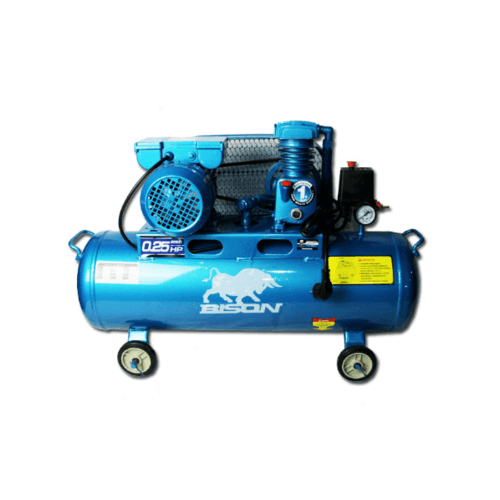 BISON ปั๊มลมสายพาน 0.25 HP ขนาด 36 ลิตร รุ่น LAZ-0.036/10