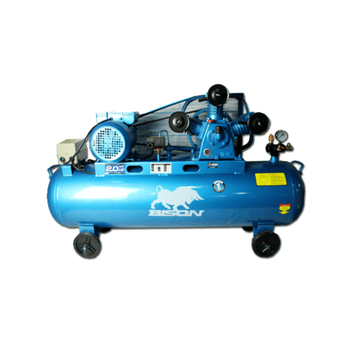 BISON ปั๊มลมสายพาน 2 HP ขนาด 120 ลิตร รุ่น TA65/120