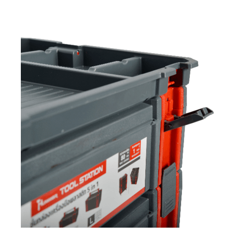 HUMMER ชั้นกล่องเครื่องมือพลาสติก 3 ชิ้น พร้อมล้อเลื่อน รุ่น TH6302023