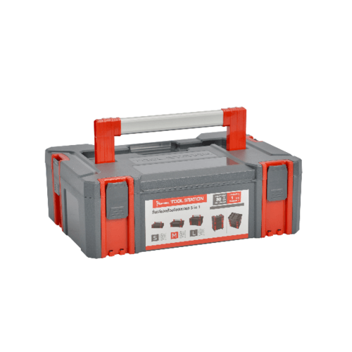 HUMMER ชั้นกล่องเครื่องมือพลาสติก 3 ชิ้น พร้อมล้อเลื่อน รุ่น TH6302023