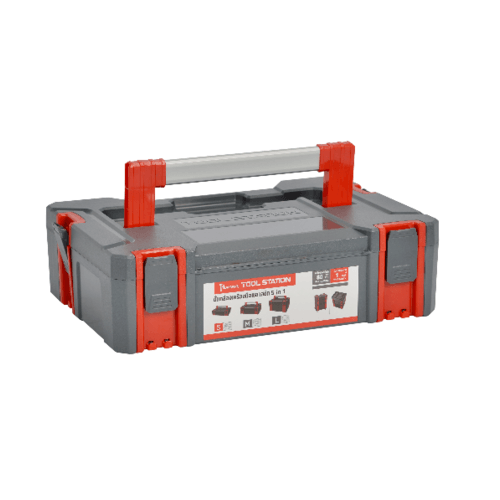 HUMMER ชั้นกล่องเครื่องมือพลาสติก 3 ชิ้น พร้อมล้อเลื่อน รุ่น TH6302023