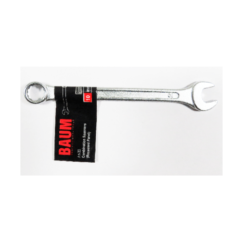 BAUM ประแจแหวนข้างปากตาย  10mm. (Carbon-Steel)