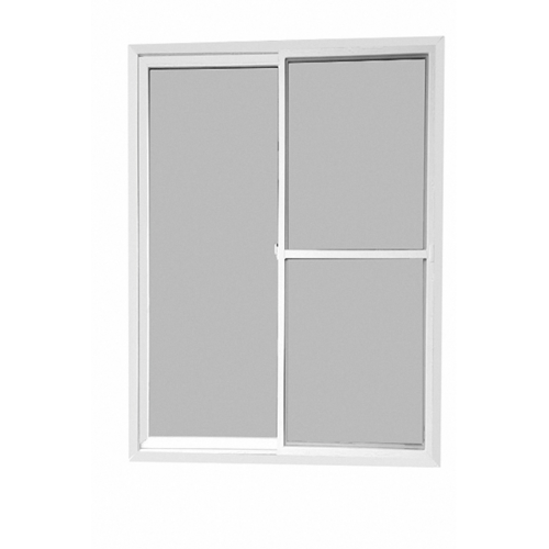 WELLINGTAN ประตูไวนิล บานเลื่อน SS (2-T) GYD1001 160x205ซม. สีขาว-เทา พร้อมมุ้ง