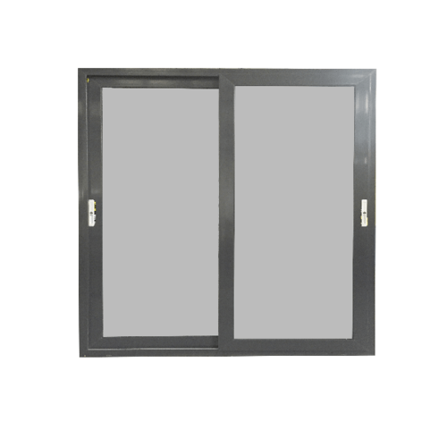 ประตูไวนิล บานเลื่อน SS (2-T) GYD2001 200cm.x205cm. สีขาวเทา พร้อมมุ้ง WELLINGTAN