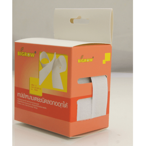BIGROW เทปผ้าหนามเตยชนิดลอกออกได้ ขนาด 20มม.*1ม. รุ่น FS305 สีขาว
