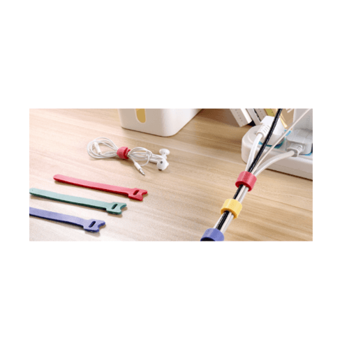 BIGROW แถบผ้าหนามเตยพันสาย 6 สี ขนาด 22*12.5*150 มม. รุ่น ST05