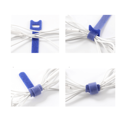 BIGROW แถบผ้าหนามเตยพันสาย 6 สี ขนาด 22*12.5*150 มม. รุ่น ST05