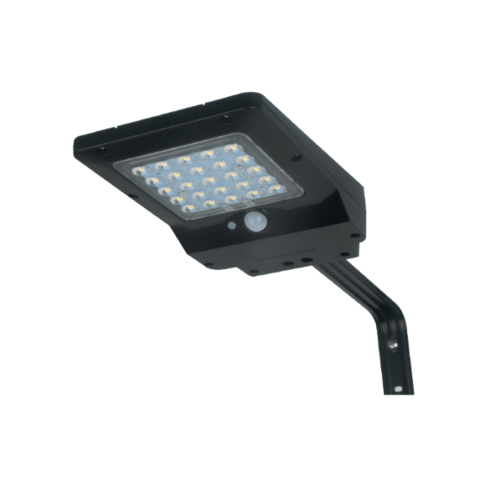 LUCECO ไฟ LED ถนนโซล่าร์เซลล์ 8W LEXSS85B60-GH สีดำ