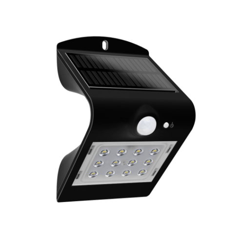 LUCECO ไฟ LED ผนังโซล่าร์เซลล์ LEXS22B40-GH สีดำ