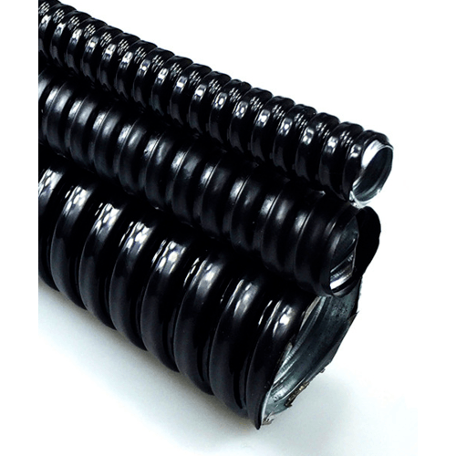 V.E.G. ท่ออ่อนเหล็กหุ้ม PVC 1/2 นิ้ว 10M/ม้วน สีดำ