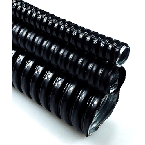 V.E.G. ท่ออ่อนเหล็กหุ้ม PVC 1 นิ้ว 10M/ม้วน สีดำ