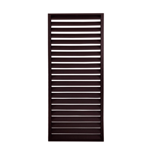 Wellingtan ระแนงอลูมิเนียม สำเร็จรูป ALU-LVR1B 80x200x3.8cm. สีน้ำตาลเข้ม