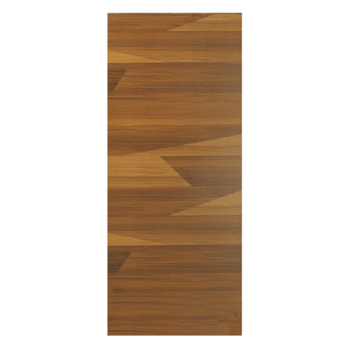 HOLZTUR ประตูเมลามีน บานทึบเรียบ MD-F01-12 80x200ซม. สีไม้สัก