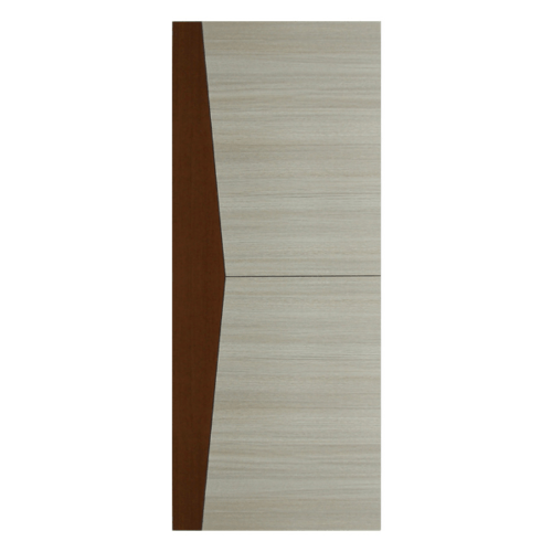 HOLZTUR ประตูเมลามีน เซาะร่องดำ MD-MD24 80x200ซม. สีเทา-น้ำตาล