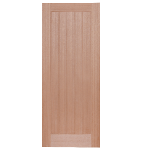 HOLZTUR ประตูเอ็นจิเนียร์ไม้สยาแดง บานทึบทำร่อง ขนาด 80x200cm. WDSTI8020-MM