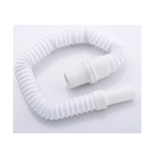 Iris ท่อย่นน้ำทิ้งแบบยืดหดได้ พลาสติก รุ่น  XS-1901-19  ขนาด 80 ซม. สีขาว