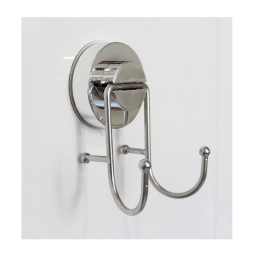 Iris ขอแขวนผ้าสแตนเลสคู่ติดผนังแบบสูญญากาศ รุ่น ZXYC013 ขนาด 3 x 9 x 12 ซม. สีโครเมี่ยม