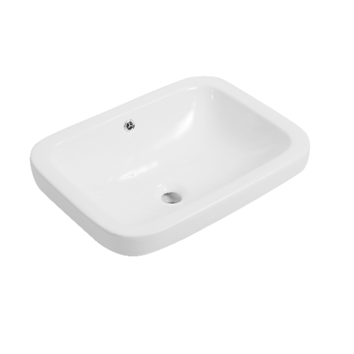 VERNO อ่างล้างหน้าแบบฝังบนเคาน์เตอร์ เซบียา VN-A318 สีขาว
