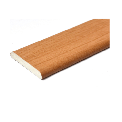 GREAT WOOD ไม้มอบ PVC  FCM-0375A (CH01) 37X6x2700มม. สีสัก