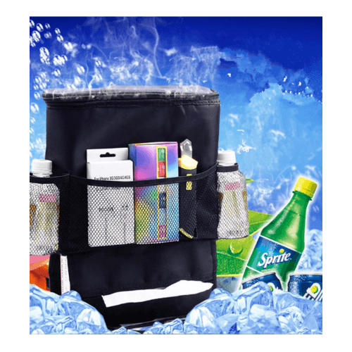 กระเป๋าเก็บของเก็บความร้อน-เย็นหลังเบาะรถยนต์ COVER รุ่นCA-13 สีดำ