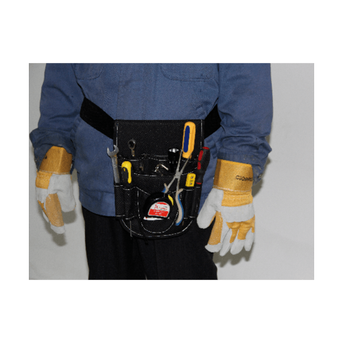 HUMMER กระเป๋าเครื่องมือช่างคาดเอว พร้อมเข็มขัด รุ่น JR-CB06 สีดำ