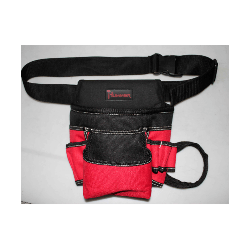 HUMMER กระเป๋าเครื่องมือช่างคาดเอว พร้อมเข็มขัด รุ่น JR-CB07 สีแดง-ดำ