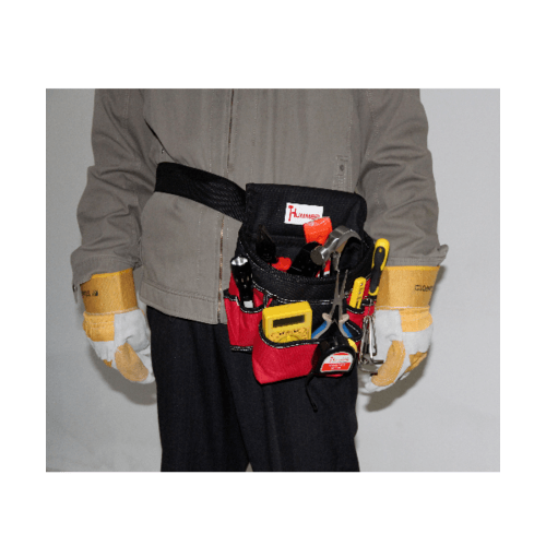 HUMMER กระเป๋าเครื่องมือช่างคาดเอว พร้อมเข็มขัด รุ่น JR-CB07 สีแดง-ดำ