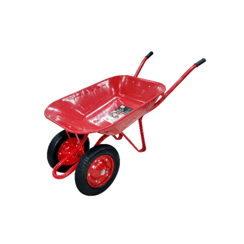 TUF รถเข็นปูนล้อคู่ (ล้อลม) รุ่น WB-DR150 (รับน้ำหนัก150KG.) สีแดง