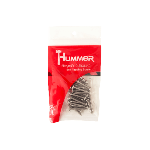 HUMMER สกรูเกลียวปล่อยหัว P-HM610 ขนาด 6X1 (25ตัว/แพ็ค)