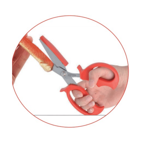 NIBIRU กรรไกรสำหรับแกะปู ตัดอาหาร 8.2x19.5x2.5 ซม. ZXTX016-RD สีแดง