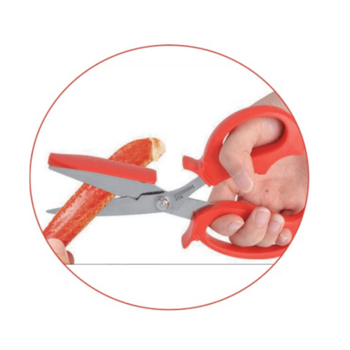 NIBIRU กรรไกรสำหรับแกะปู ตัดอาหาร 8.2x19.5x2.5 ซม. ZXTX016-RD สีแดง