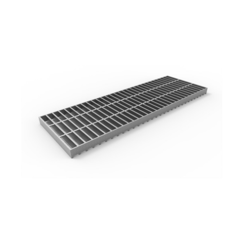 ปืนใหญ่ ตะแกรงรางน้ำชุบกัลวาไนซ์หนา ขนาด 25x100x2.5ซม.หนา 3 มม.สีเงิน