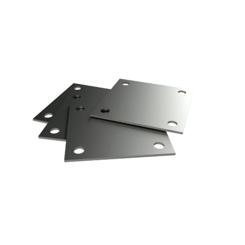 เหล็กแผ่นตัดเจาะรู 4x4 นิ้ว 6 มม.