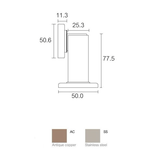 SOLEX กันชนแม่เหล็ก รุ่น M25