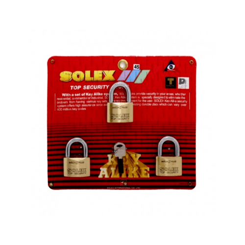 SOLEX กุญแจคีย์อะไลค์ 3:1 รุ่น MACH II 45มม.