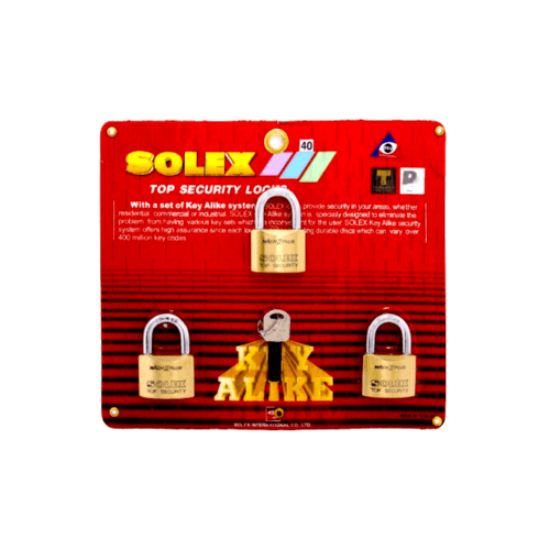 SOLEX กุญแจคีย์อะไลค์ 3:1 MACH II L ขนาด 40 มม.