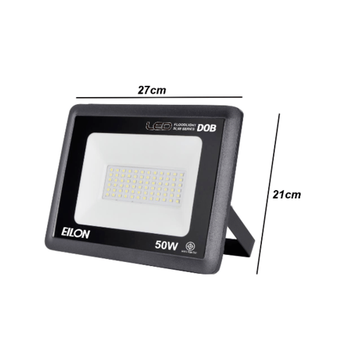 EILON โคมไฟแอลอีดีฟลัดไลท์ 50w JH-F50W-3000K วอร์มไวท์ สีขาว