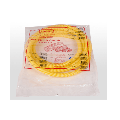 LEETECH ท่อลูกฟูก 3/8 ยาว 5 เมตร รุ่น PF103-5Y สีเหลือง