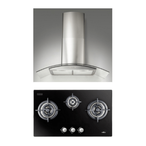 MEX ชุดเซ็ทเครื่องดูดควัน KV738X90-1+เตาแก๊ส V773C MEX KV738X90-1+V773C คละสี