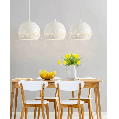 EILON โคมไฟแขวนโมเดิร์น รุ่น ZS-007-3หัว สีขาว