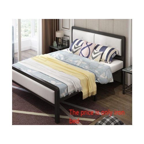เตียงเหล็กหัวเบาะ 5ฟุต T150-WT
