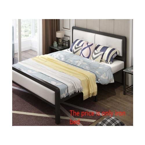 Truffle เตียงเหล็กหัวเบาะ 5ฟุต T150-WT 150x200x35 ซม. (1/2)