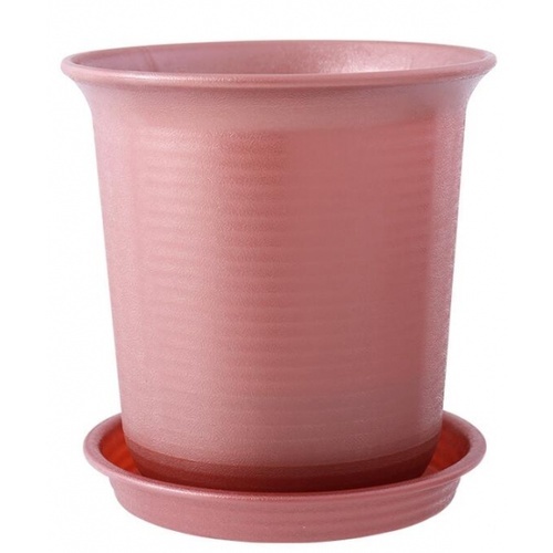 Tree O กระถางต้นไม้พร้อมถาด XY-002-2-RD สีแดง