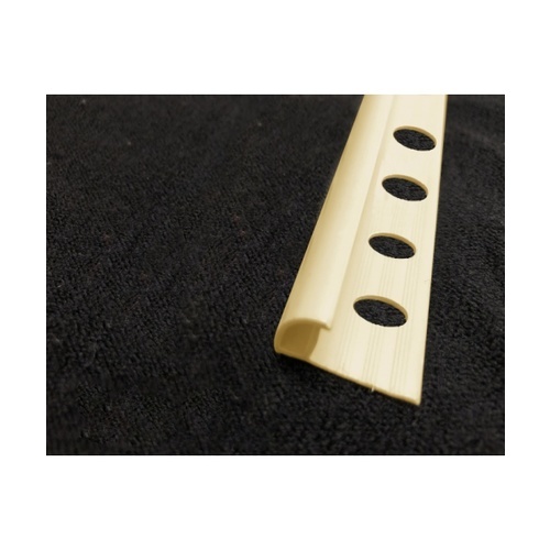 MAC คิ้วกระเบื้องPVC แบบโค้ง ขนาด 8 มม. ยาว 2 เมตร รุ่นGGW-037- BE สีเบจ