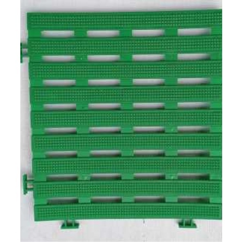 Primo แผ่นกันลื่นPVCลายเส้น (4ชิ้น/แพ๊ค) รุ่น Flat BYF002-GN  ขนาด 30×30 ซม. สีเขียว