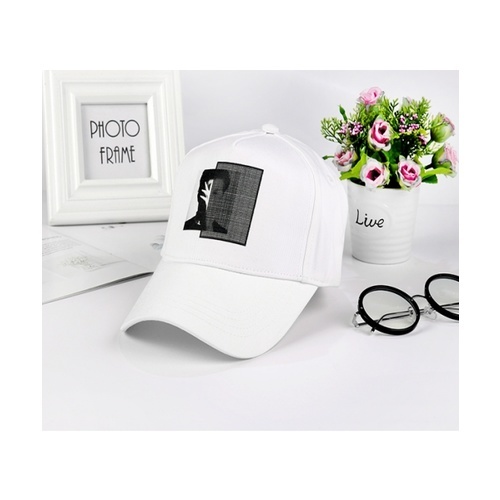 USUPSO หมวกแก๊ปเบสบอลพิมพ์ลายเทอร์โม-สีขาว